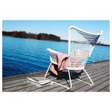 HÖGSTEN Armchair, outdoor, white