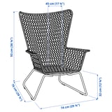 HÖGSTEN Armchair, outdoor, white
