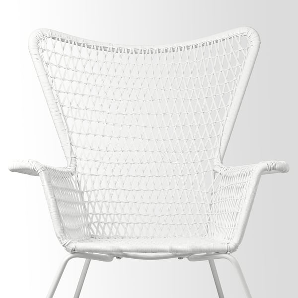 HÖGSTEN Armchair, outdoor, white