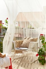 HÖGSTEN Armchair, outdoor, white