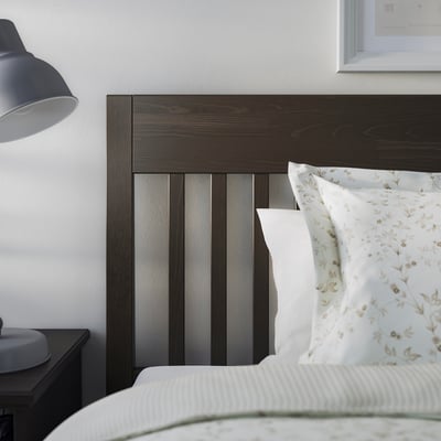 IDANÄS Bedroom furniture, set of 4, dark brown, 160x200 cm