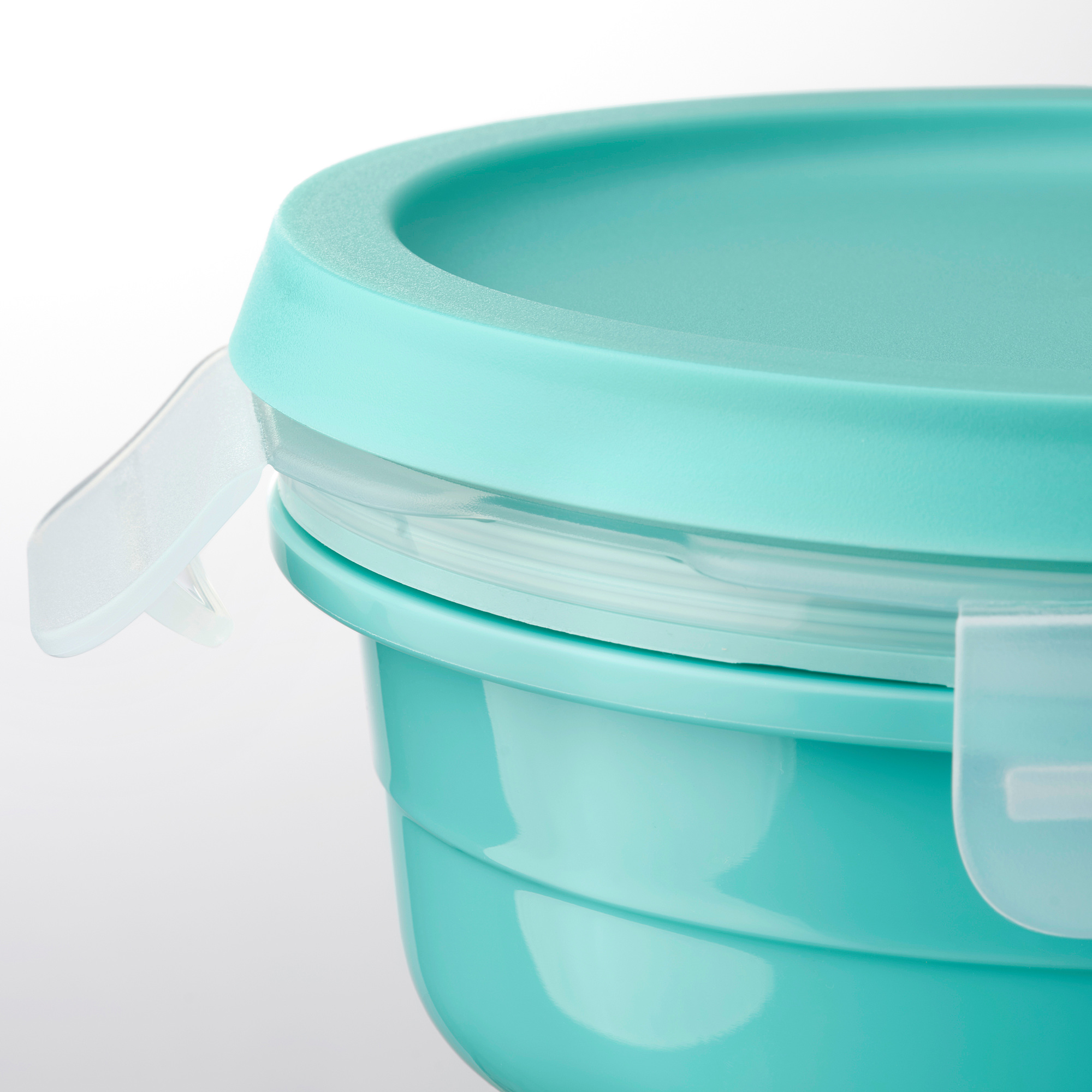 IKEA 365+ Lunch box with dry food compartment round turquoise IKEA