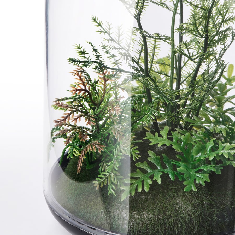 INVÄNDIG Artificial terrarium, dome, 15 cm IKEA