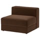 JÄTTEBO 1,5-seat module with storage, Samsala dark brown
