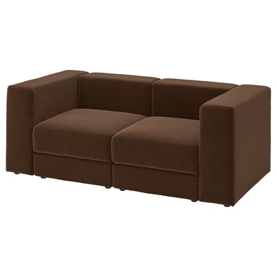 JÄTTEBO 2-seat modular sofa, Samsala dark brown