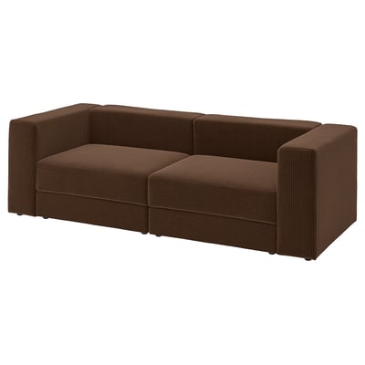 JÄTTEBO 3-seat modular sofa, Samsala dark brown