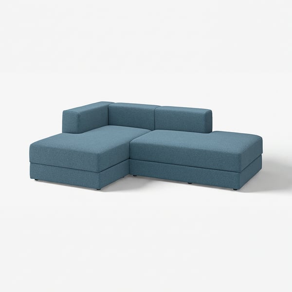 JÄTTEBO Chaise longue modules, Axvall dark grey-blue