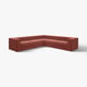 JÄTTEBO Modular corner sofa, 6 seat, Samsala brown-red