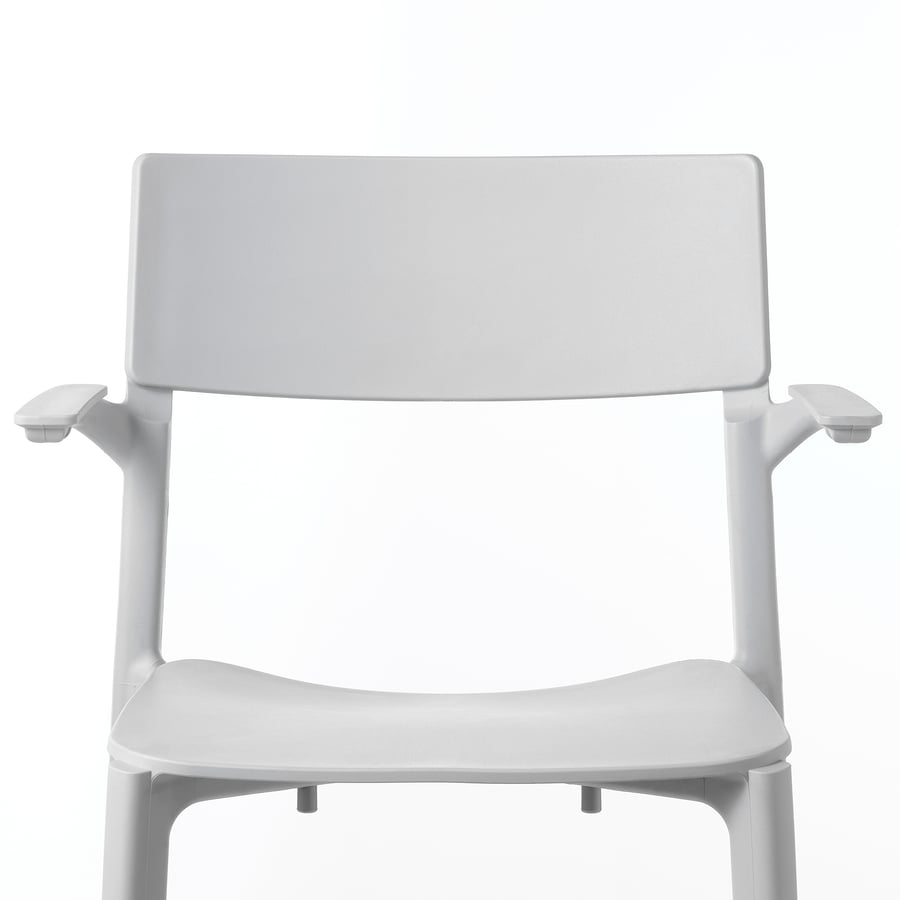 JANINGE chair with armrests, grey IKEA