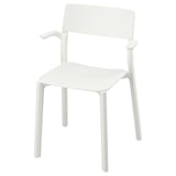 JANINGE Chair with armrests, white