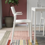JANINGE Chair with armrests, white