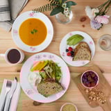 KALASBRA 16-piece service, floral pattern