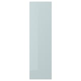 KALLARP Door, high-gloss light grey-blue, 40x140 cm