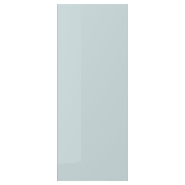 KALLARP Door, high-gloss light grey-blue, 40x100 cm