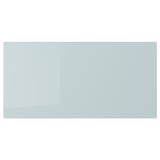 KALLARP Drawer front, high-gloss light grey-blue, 80x40 cm