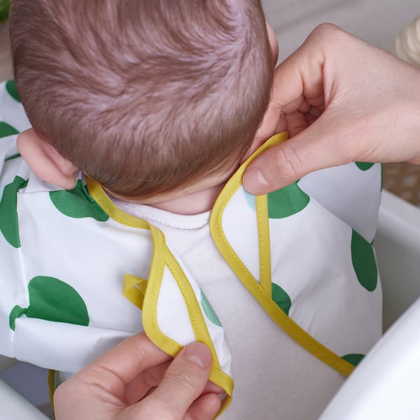 KLADDIG Bib, white/green