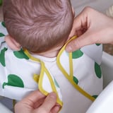 KLADDIG Bib, white/green