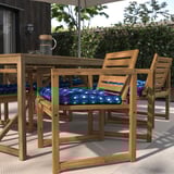 KLÖSAN Chair cushion, outdoor, dark blue, 50x50 cm