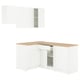 Option: KNOXHULT Corner kitchen, white
