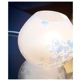 KNUBBIG Table lamp, cherry-blossoms white, 18 cm