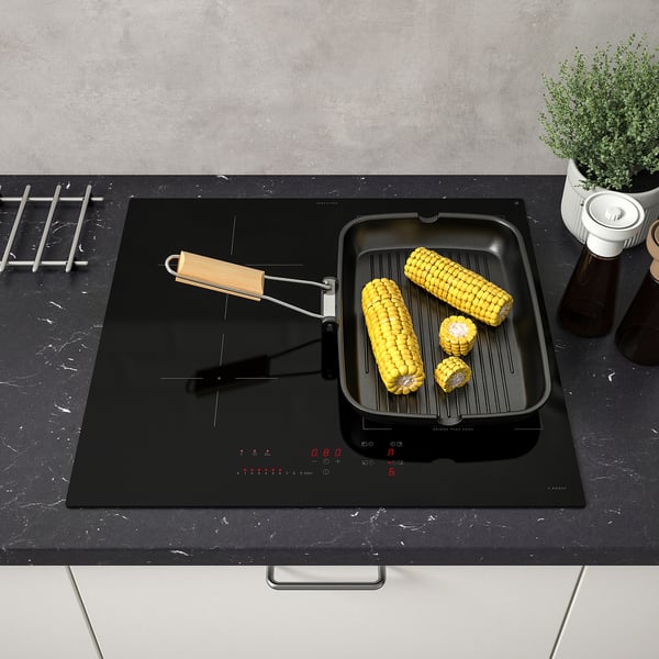 KOLSTAN Induction hob, IKEA 500 black, 58 cm