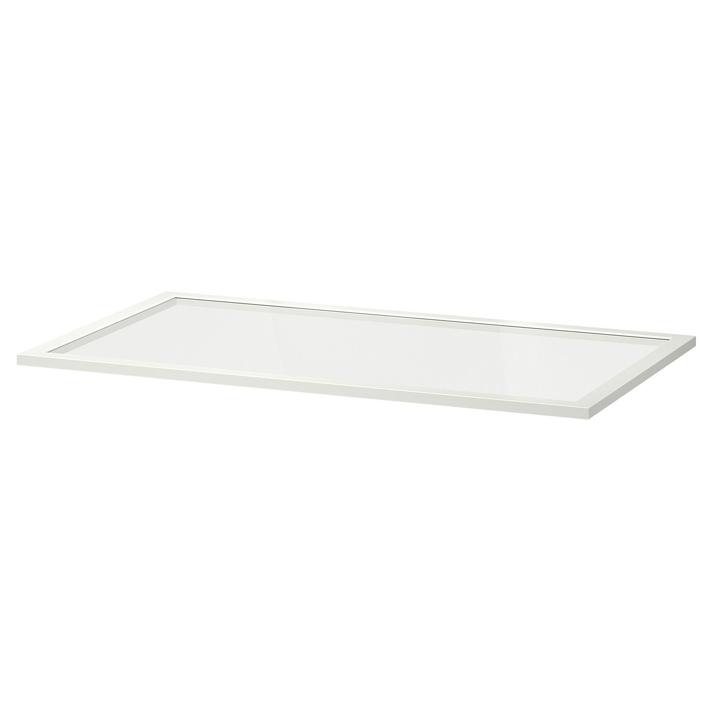 KOMPLEMENT glass shelf, white, 100x58 cm IKEA
