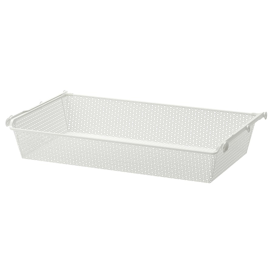 KOMPLEMENT metal basket with pullout rail, white, 100x58 cm IKEA