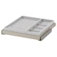 KOMPLEMENT Pull-out tray with insert, grey-beige/light grey, 50x58 cm