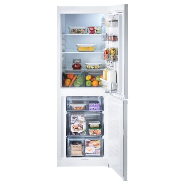 LAGAN Fridge/freezer A+, white, 194/109 l