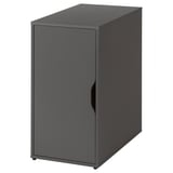 LAGKAPTEN / ALEX Desk, grey/wood effect black, 120x60 cm