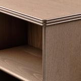 LANESUND Bookcase, grey-brown, 121x37x152 cm