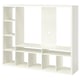 LAPPLAND TV storage unit, white, 183x39x147 cm