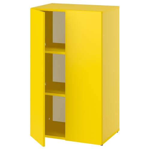 LASTARE Storage combination, yellow, 60x42x101 cm