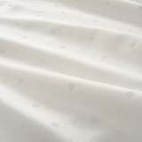 LENAST Cot skirt, dotted/white, 60x120 cm
