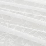 LILLYANA Sheer curtains, 1 pair, white flower/with rod pocket, 145x300 cm