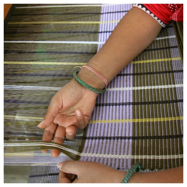 MÄVINN Rug, striped multicolour, 60x90 cm