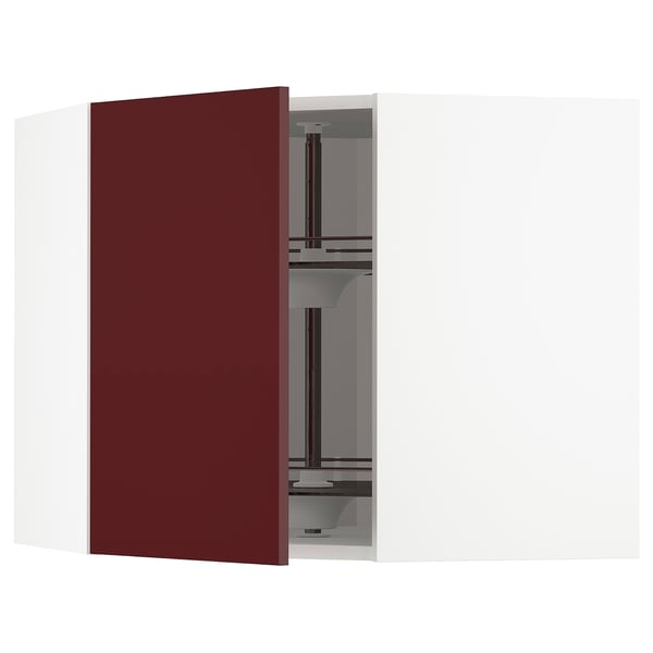 دولاب مطبخ بني بتصميم طبيعي دافئ ديكور هي