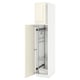 METOD High cabinet with cleaning interior, white/Bodbyn off-white, 40x60x200 cm