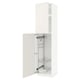 METOD High cabinet with cleaning interior, white/Veddinge white, 60x60x240 cm