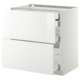 METOD / MAXIMERA Base cb 2 frnts/2 low/1 md/1 hi drw, white/Ringhult white, 80x60 cm