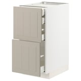 METOD / MAXIMERA Base cb 2 frnts/2 low/1 md/1 hi drw, white/Stensund beige, 40x60 cm