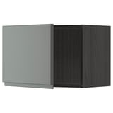 METOD Wall cabinet, black/Voxtorp dark grey, 60x40 cm
