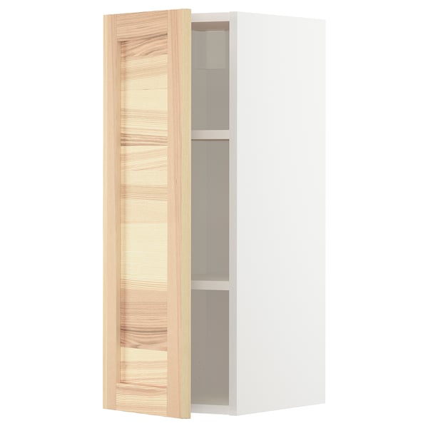 Metod خزانة حائط مع أرفف أبيض Torhamn رماد Ikea