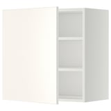 METOD Wall cabinet with shelves, white/Veddinge white, 60x60 cm