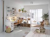 MICKE Drawer unit with drop-file storage, white, 35x75 cm