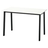 MITTZON Conference table, white/black, 120x68x75 cm