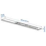 MITTZON Plug-in module, black, 120x12 cm