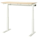 MITTZON Table top, birch veneer, 120x48 cm