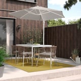MORUM Rug flatwoven, in/outdoor, light yellow, 200x300 cm