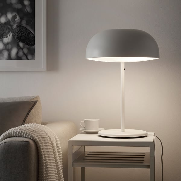 NYMÅNE Table lamp, white